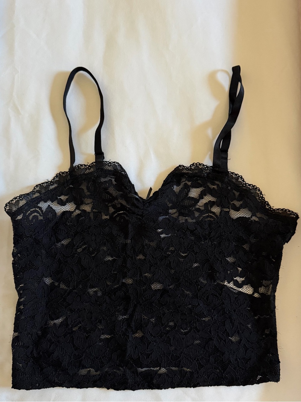 Garage Black Lace Bralette Crop Top